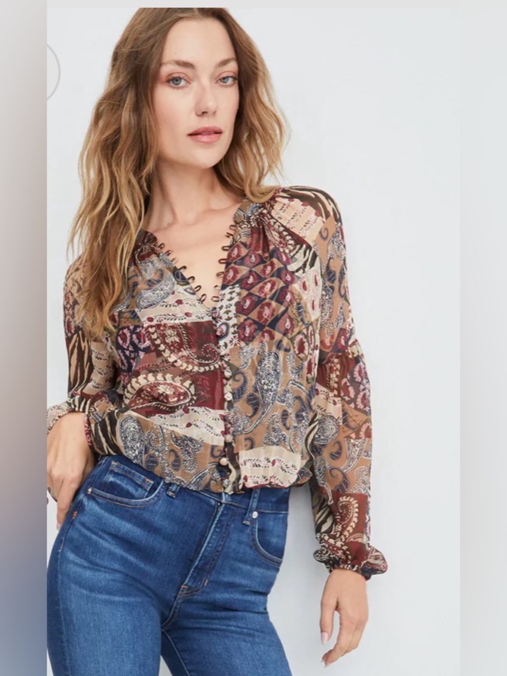 Veronica Beard Jayce silk blouse